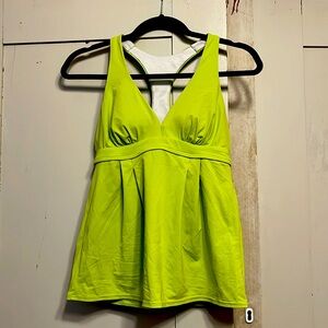 Halter Top Swim Land's End Size 2 Neon Green